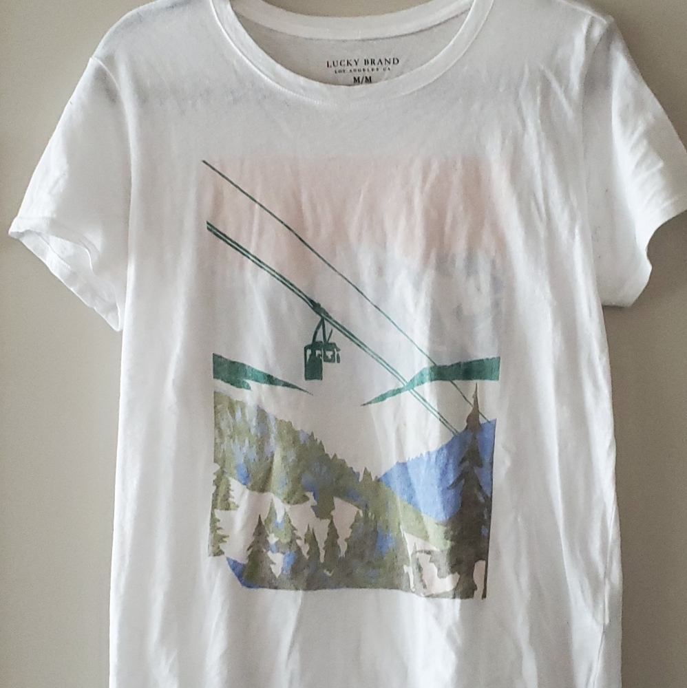 Lucky Brand Tram Ski Print T-Shirt